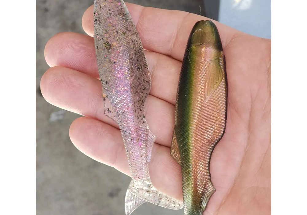 Hades and Tsunami Super Colorshift on Fishing Baits