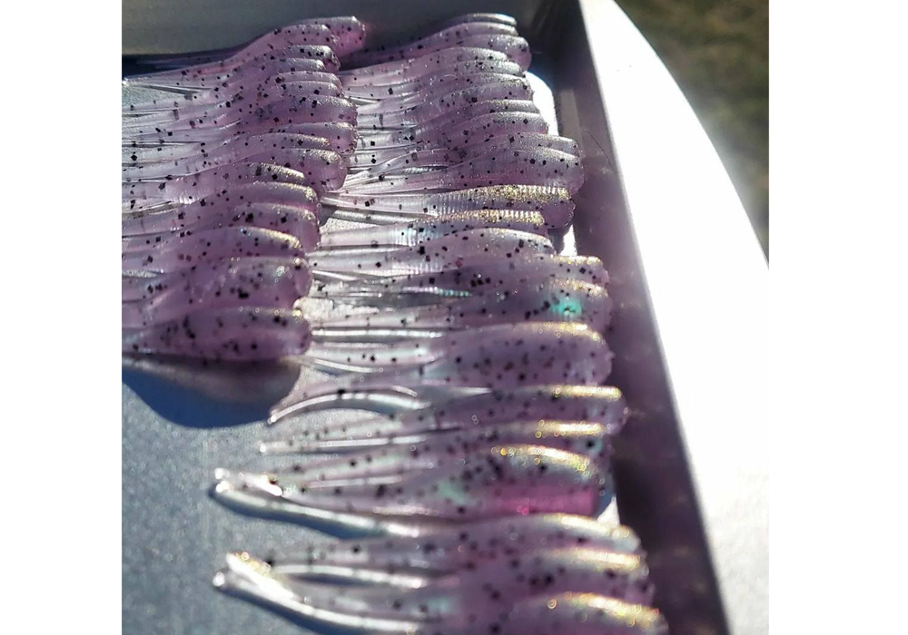 Diamond Blue and Peruvian White on Fishing Baits