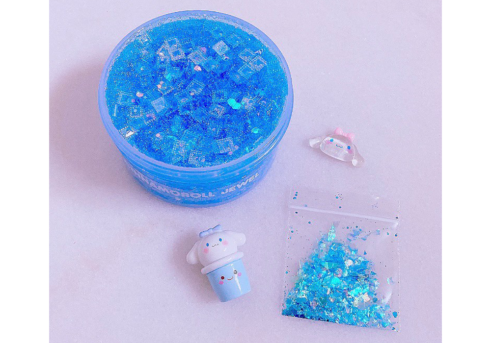 Diamond Blue and Sub-Zero Holographic on Slime