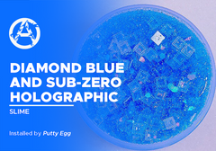 Diamond Blue and Sub-Zero Holographic on Slime