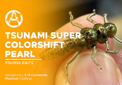 Tsunami Super Colorshift Pearl on Fishing Baits