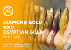Diamond Gold and Egyptian Gold on Fishing Bait