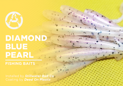 Diamond Blue Pearl on Fishing Baits