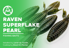 Raven Superflake Pearl on Fishing Baits