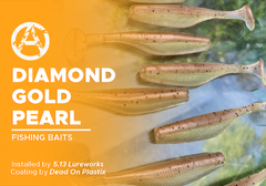 Diamond Gold Pearl on Fishing Baits