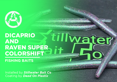 Dicaprio and Raven Super Colorshift on Fishing Baits