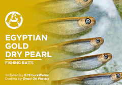 Egyptian Gold Dry Pearl on Fishing Baits