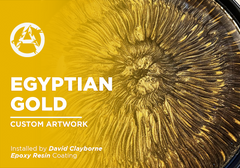 Egyptian Gold on Custom Artwork