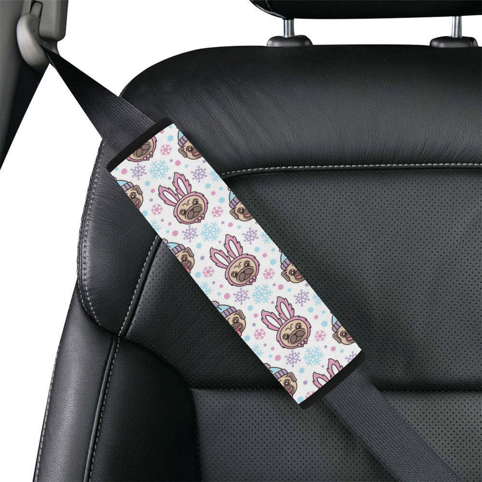 Cute Pug Hat Rabbit Costume Pattern Car Seat Belt Cover Ccgoodshop