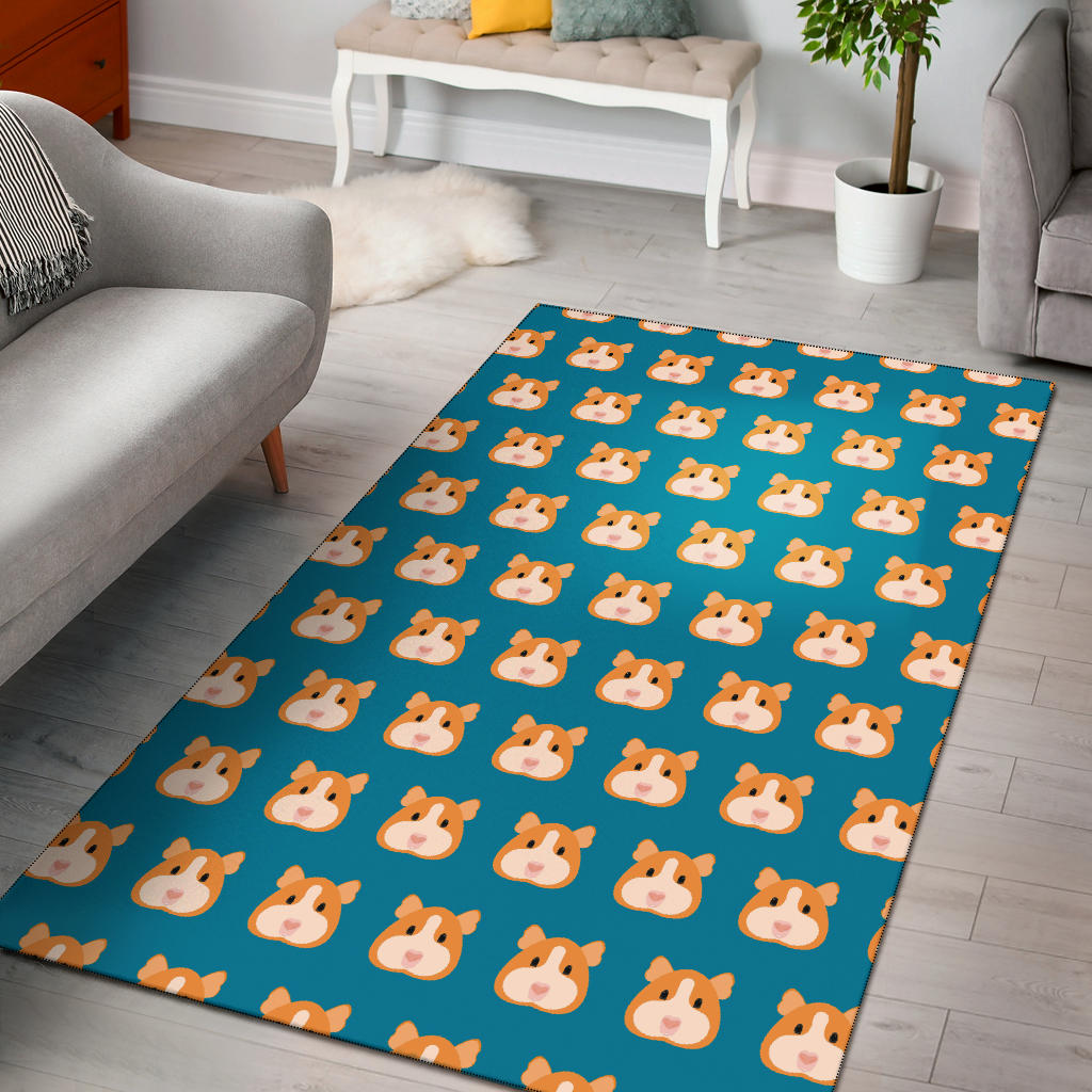 Guinea Pig Pattern Print Design 03 Area Rug