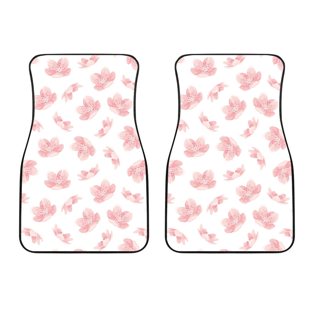 Pink Sakura Cherry Blossom Pattern Front Car Mats Ccgoodshop