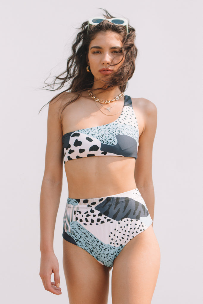 leopard 2 piece swimsuit