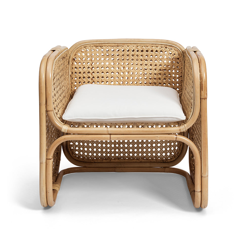 hand woven rattan chair