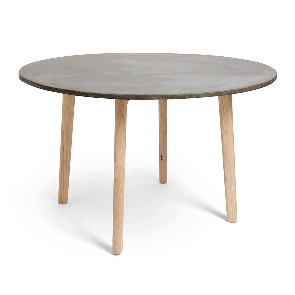 round concrete dining table 6 seater