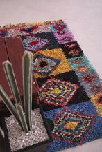 Moroccan Boucherouite area rug 3.6 x 6.5 Feet - Moroccan Boucherouite area rug 3.6 x 6.5 Feet