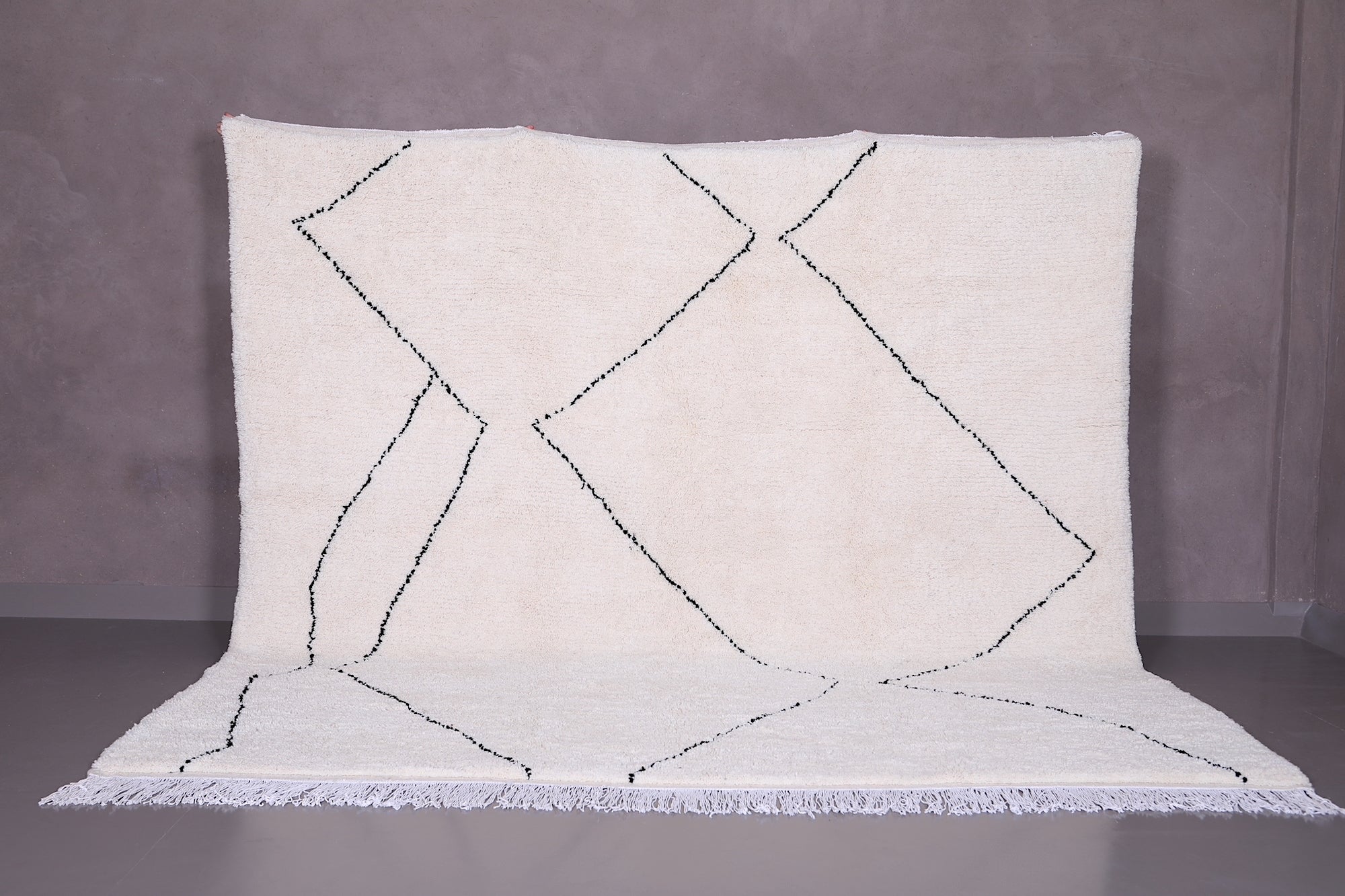 Beni ourain custom rug - All wool Moroccan - Berber Carpet
