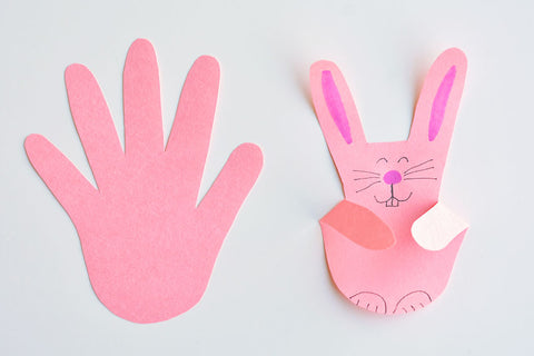 Handprint Bunnies by One Little Project Blog