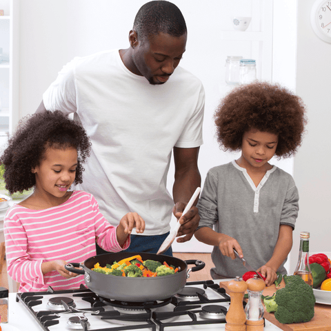 Family Cooking Together