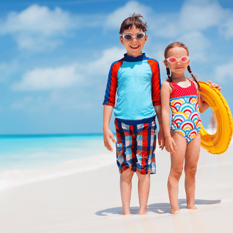 Kids on Beach Vacation