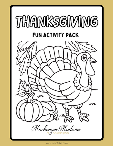 Kids Thanksgiving Activity Bundle