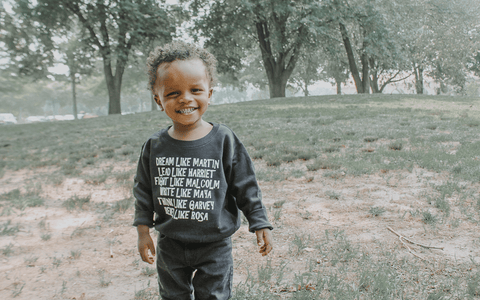 Dream like Martin Kids Sweatshirt in Black