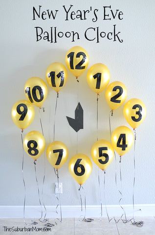 New Year's DIY Balloon Clock