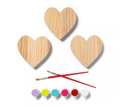 Paint Your Own Valentine's Day Wood Craft