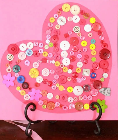 Valentine's Day Buttons Heart