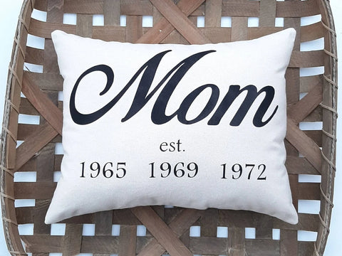 Personalized Pillow for Mom by Abby Kate Pillows