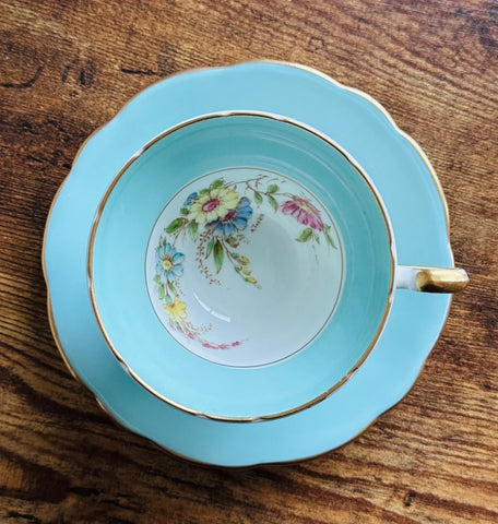 Vintage Teacup and Saucer from The Delicate Dish