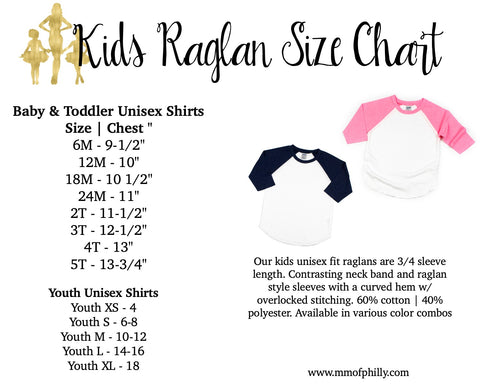 kids unisex raglan shirt