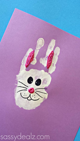 Easter Bunny Hand Print