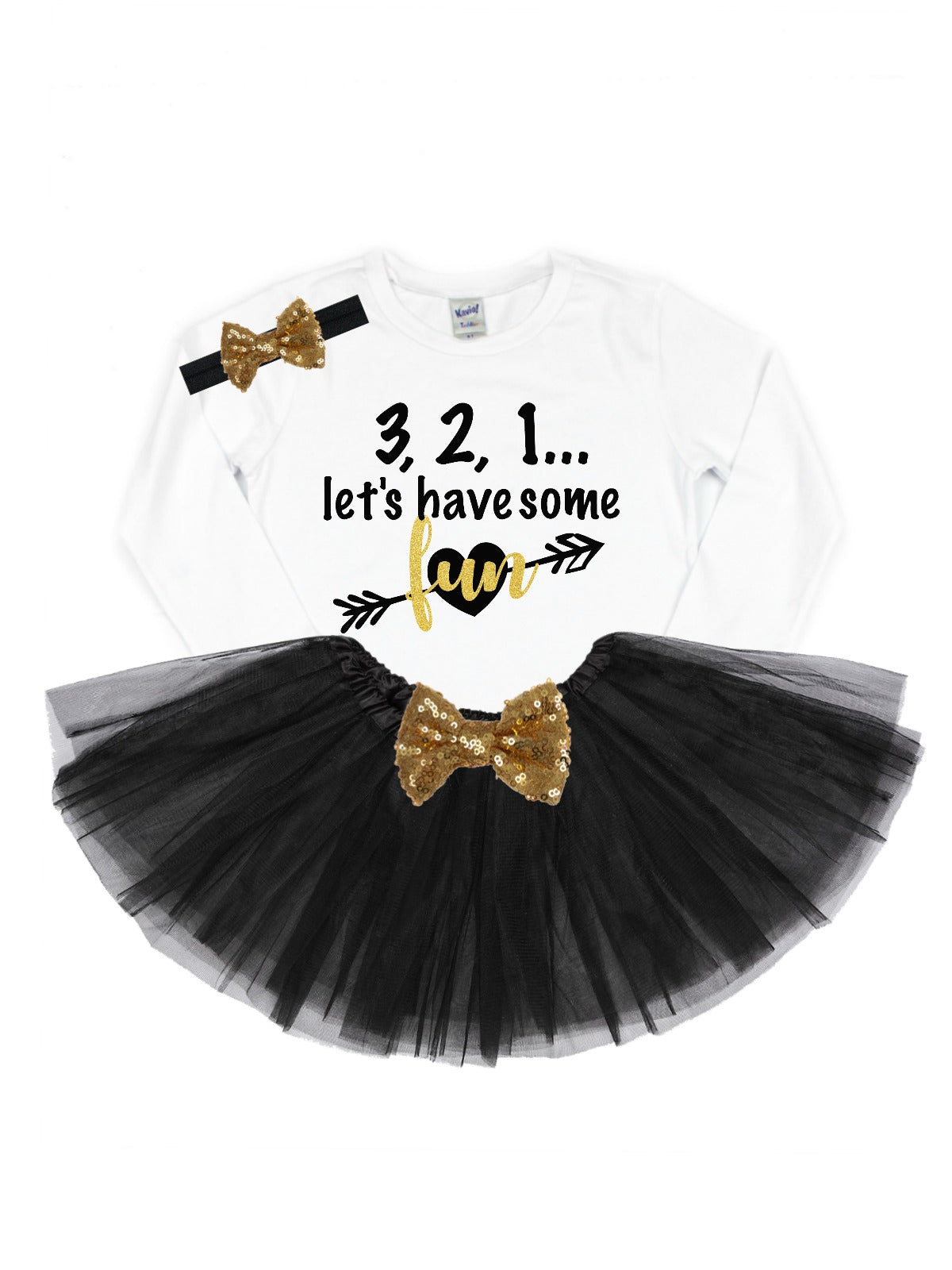 Baby Girl's Personalized First New Year's Tutu Outfit | MMofPhilly