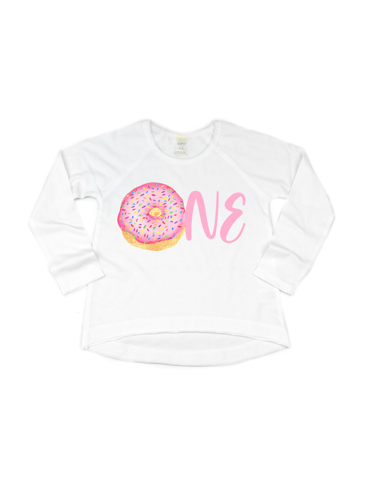 ONE Pink Sprinkles Donut Shirt - Personalized