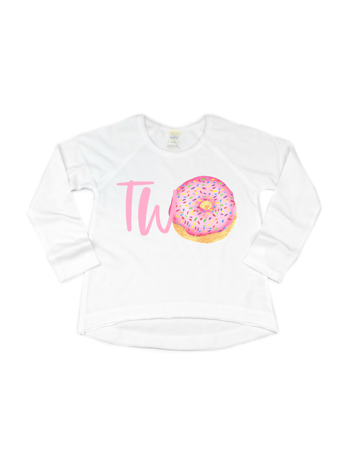TWO Pink Sprinkles Donut Shirt - Personalized
