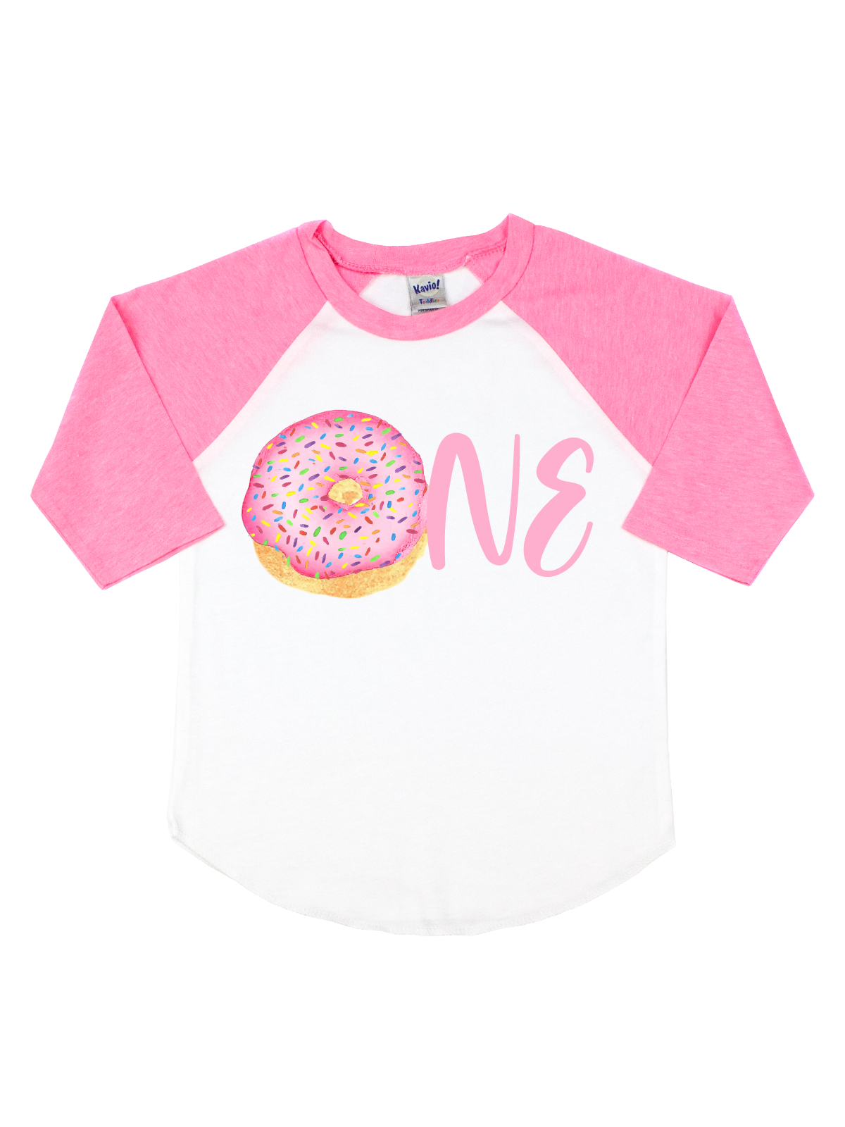 Sprinkles ONE Donut Raglan - White & Pink