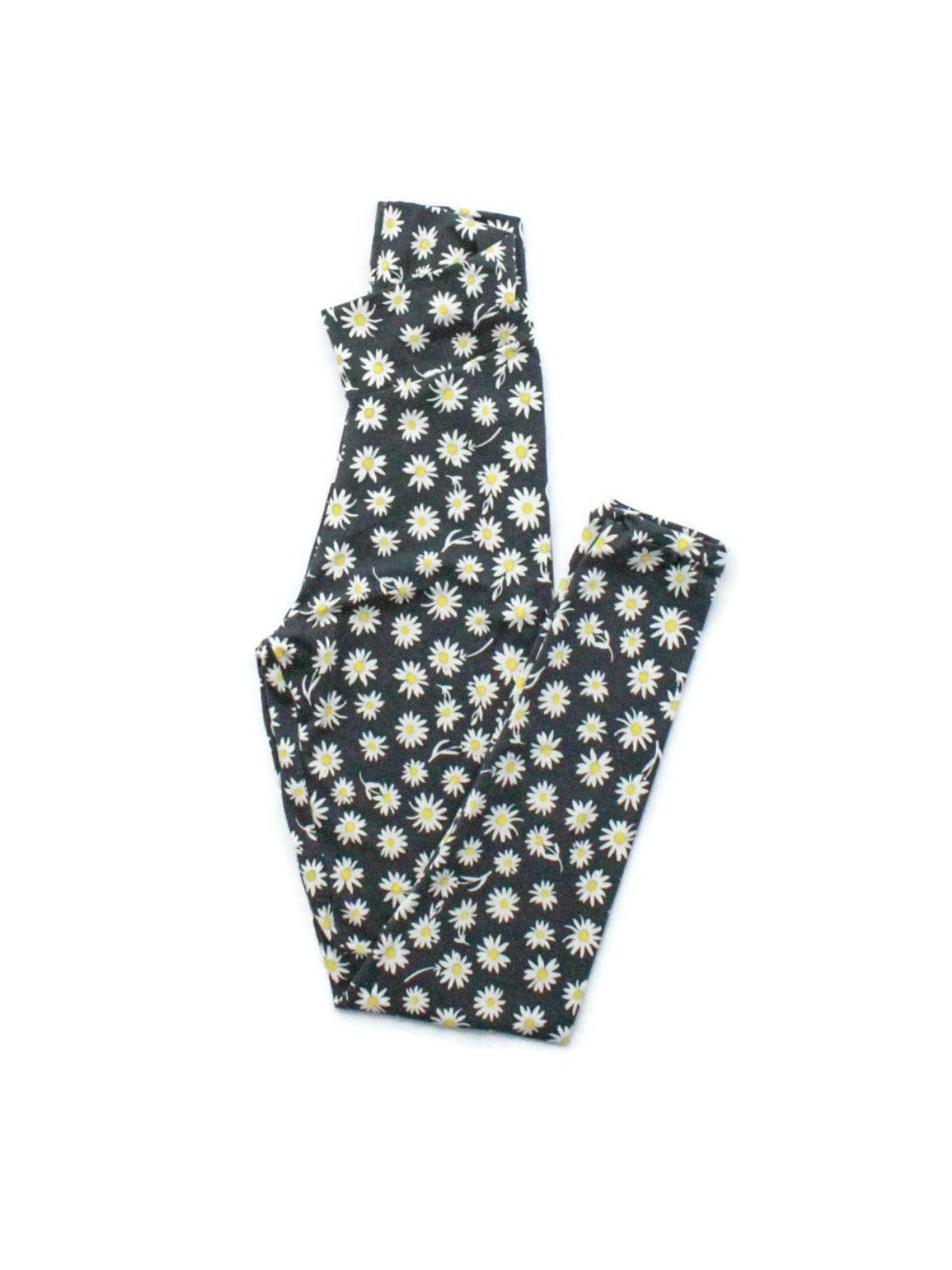 Lularoe One Size OS Paisley Daisy Floral Polka Dot Black White Yellow  Teepee Buttery Soft Womens Leggings fit Adult Sizes 2-10 OS-4358-BE at   Women's Clothing store