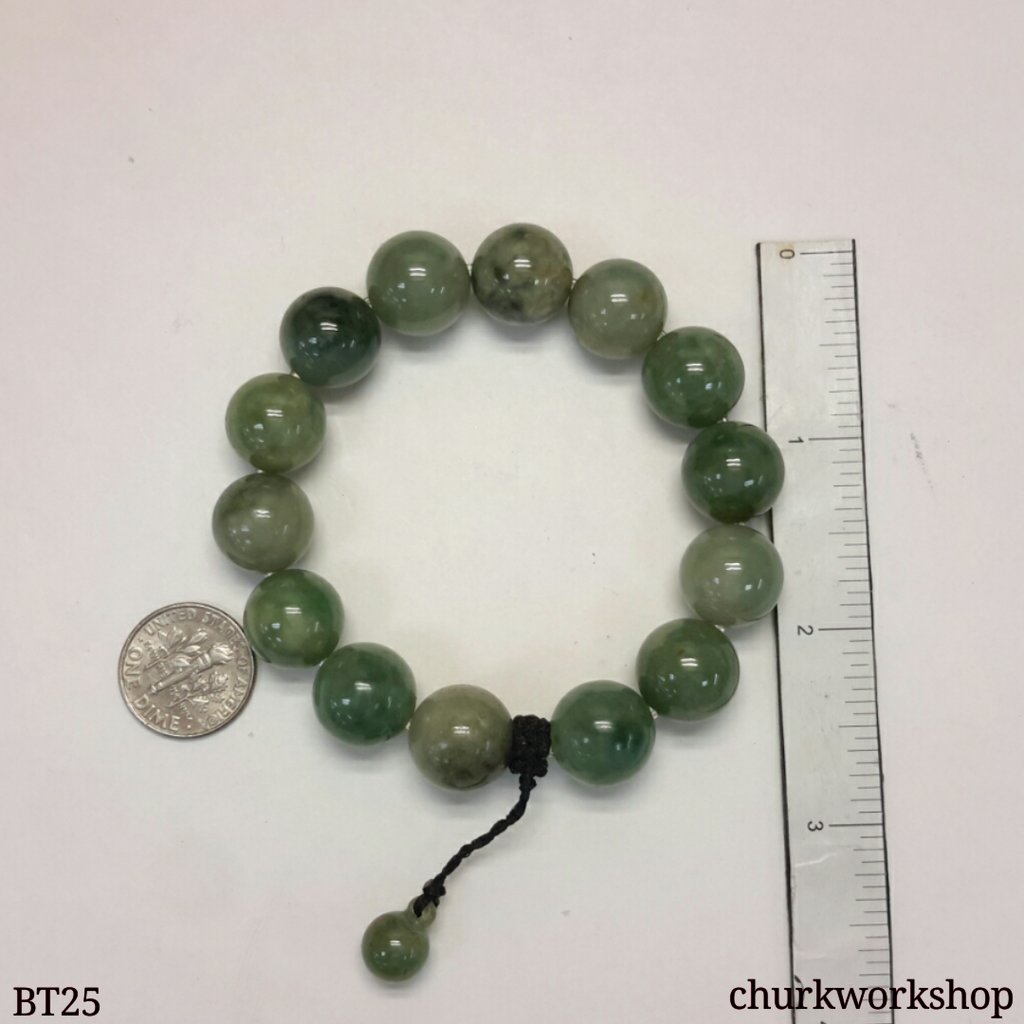 green jade bead bracelet