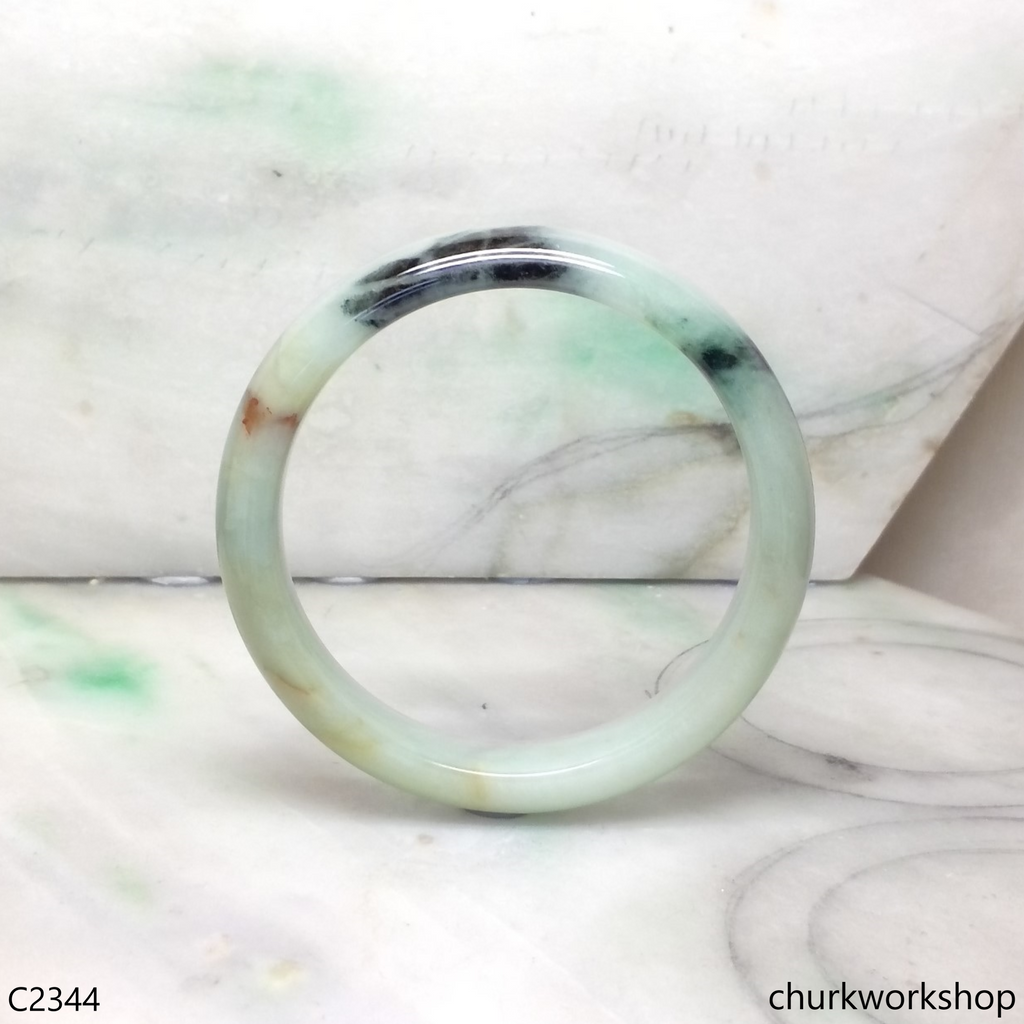 dark green jade bangle