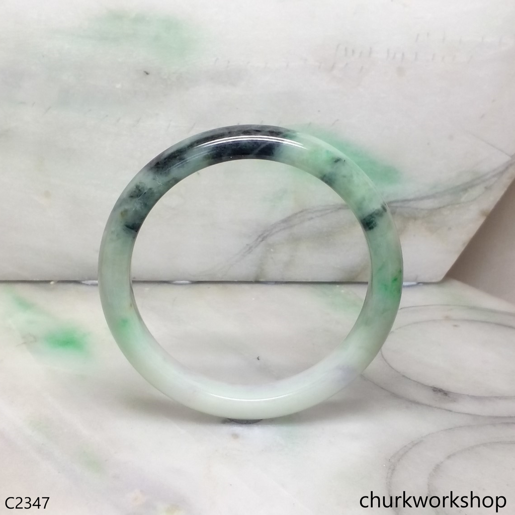 dark green jade bangle