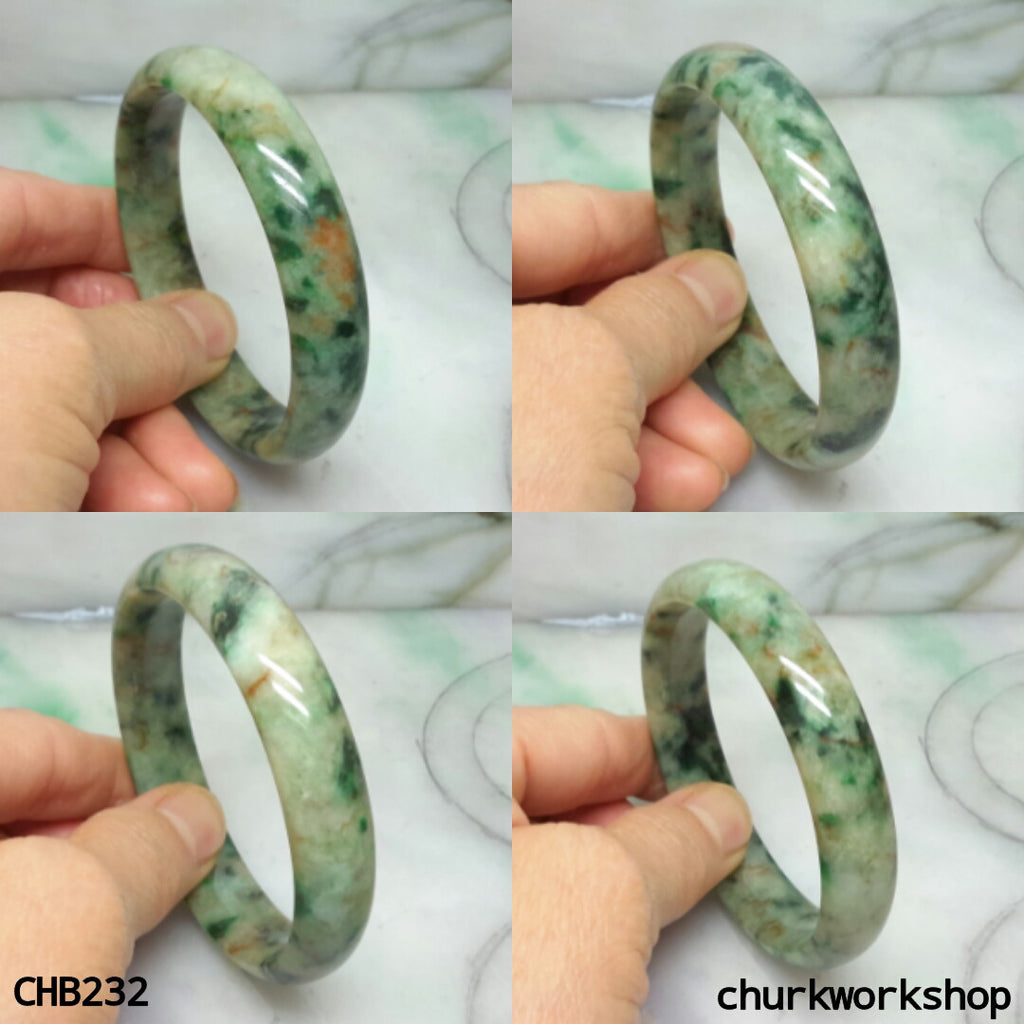 multi color jade bangle