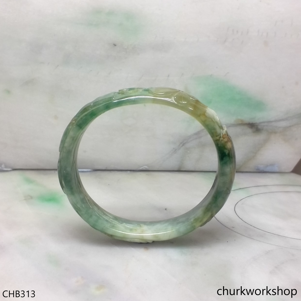 oval jade bangle