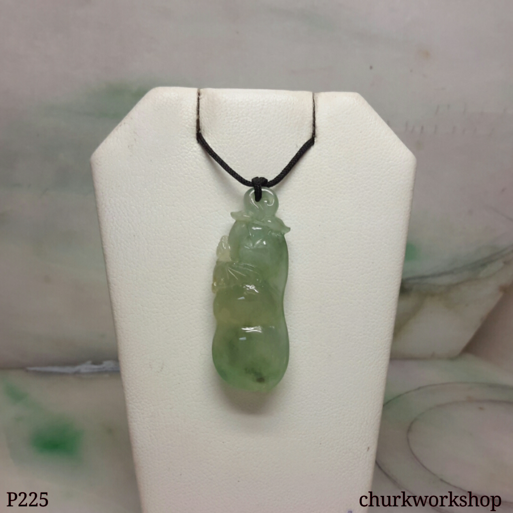 jade bean pendant