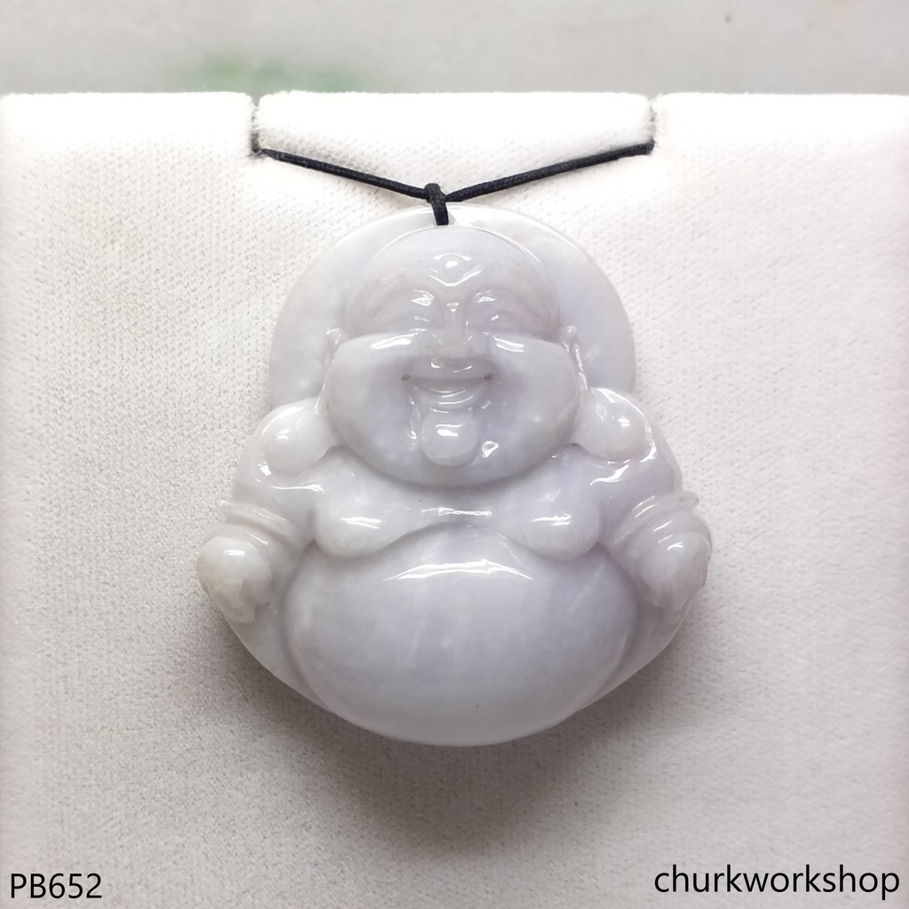 Jade happy Buddha pendant, Buddha pendant, jade – Churk Work Shop