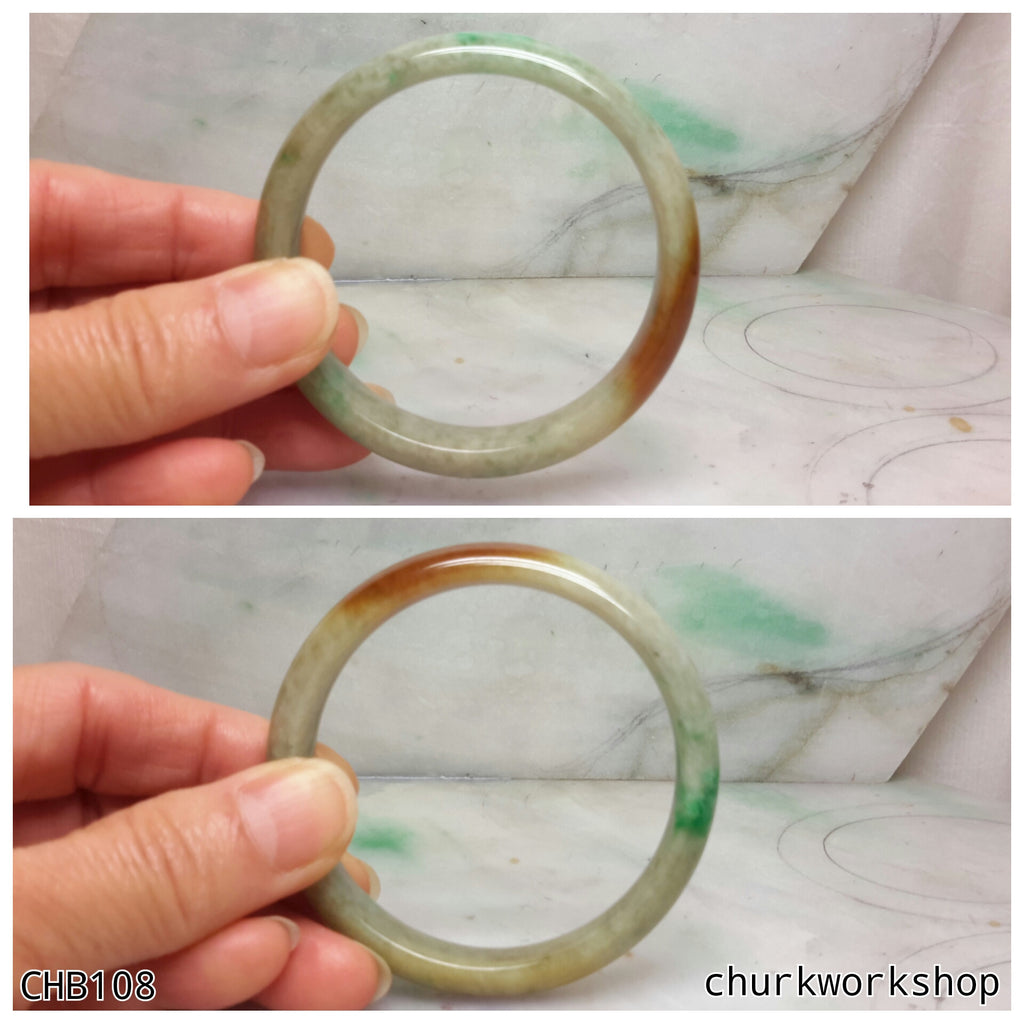 multi color jade bangle