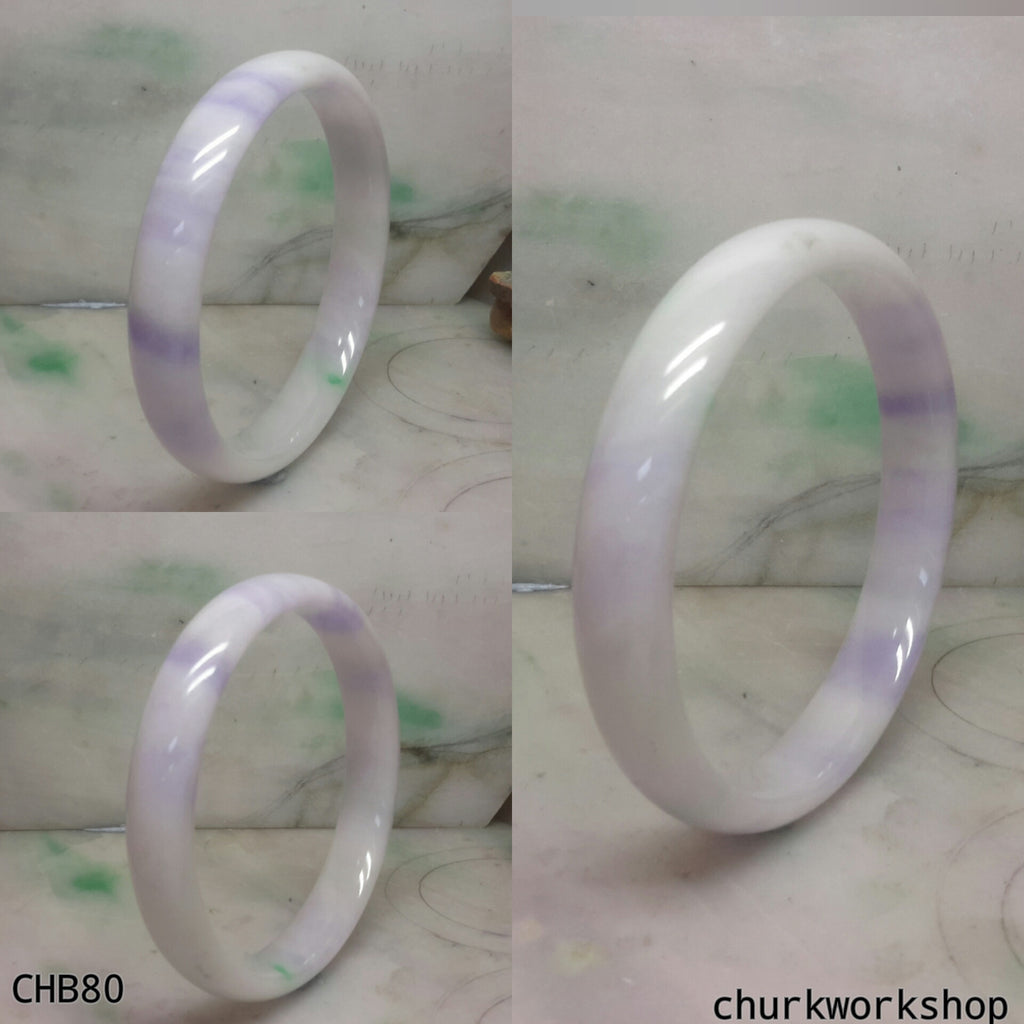 lavender jade bangle