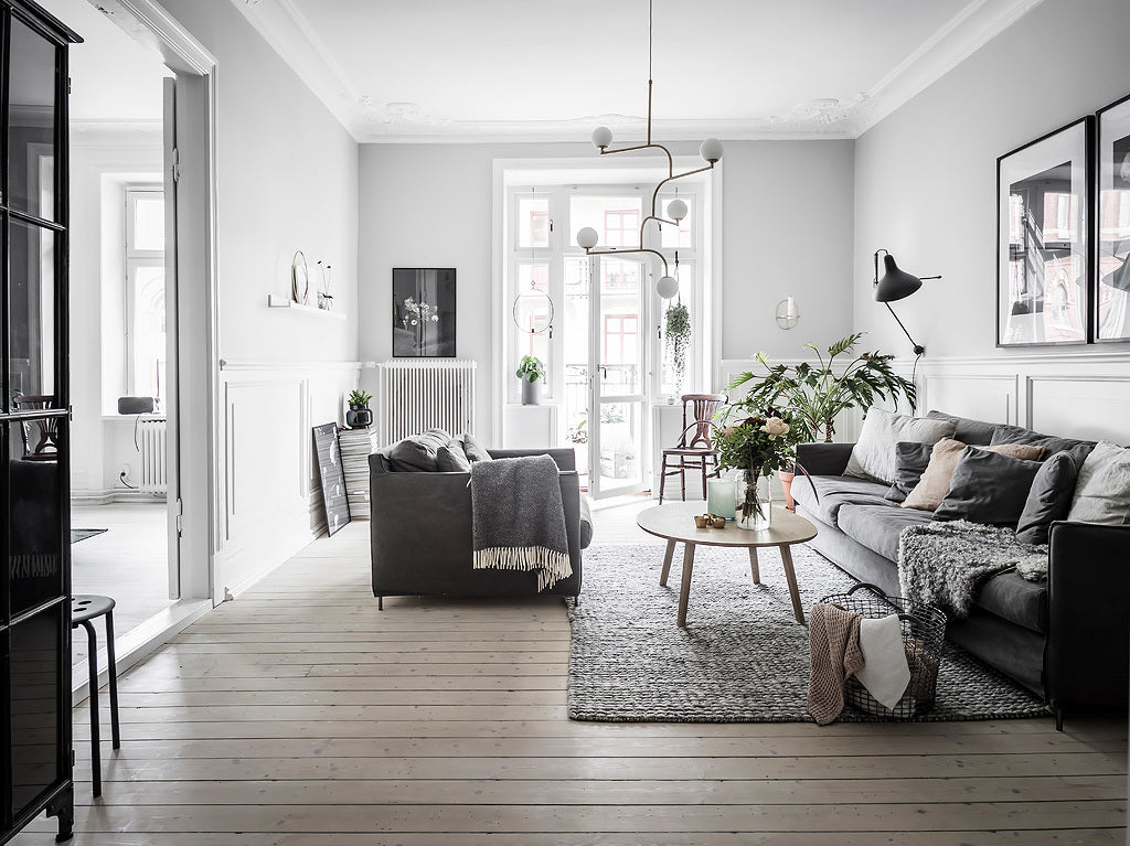 A Casual and Cosy Swedish Apartment | A Nordic Mood | Grøn + White ...
