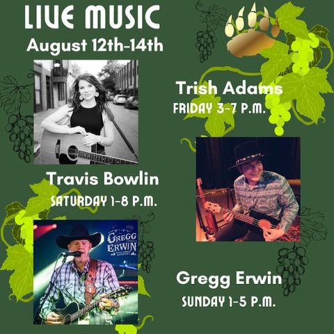 LIVE MUSIC THIS WEEK, Events & Concerts - Bear Claw Vineyards, Inc.