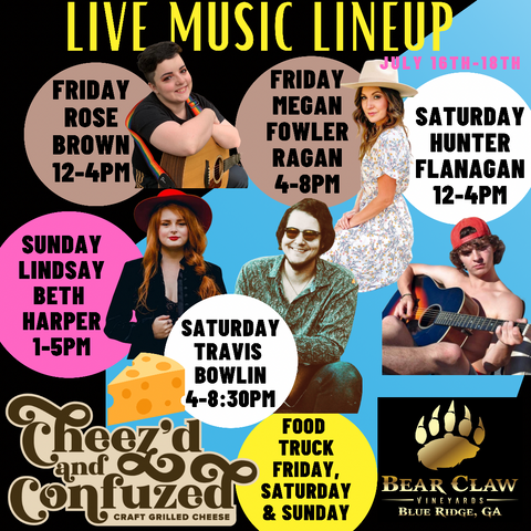 LIVE MUSIC THIS WEEK, Events & Concerts - Bear Claw Vineyards, Inc.