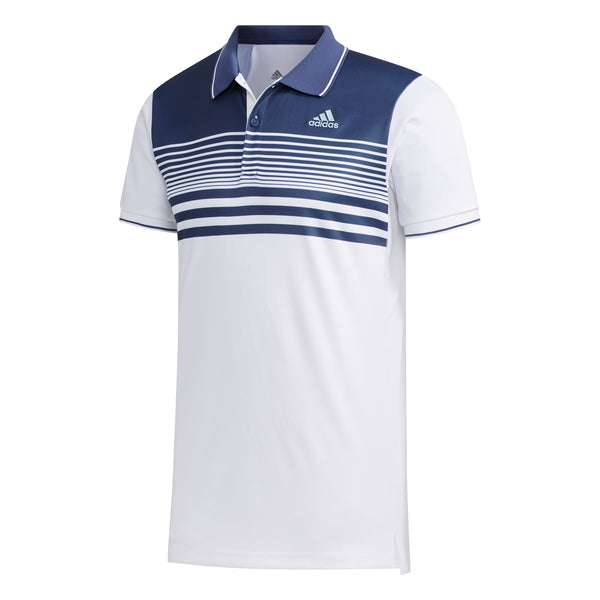 Seguir lámpara oficina postal adidas Men's Polo Colorblock Pique - White/Tech Indigo FN1452 – VuTennis.com